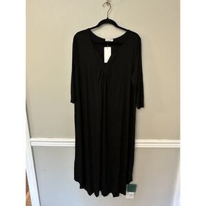 Ekouaer Nightgown for Women 3/4 Sleeves Nightshirt, Size‎ Large